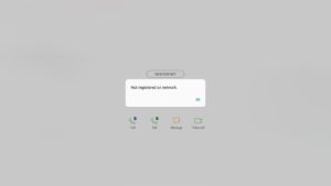 Not Registered on Network