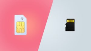 SIM card vs SD card